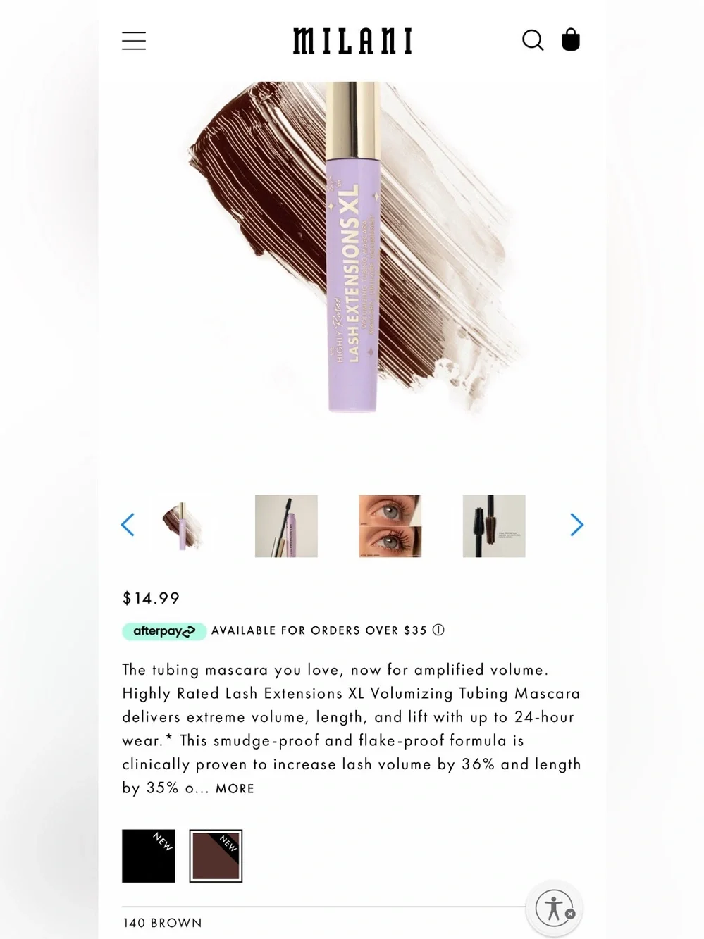 Milani Set of 2 Mascaras 5/$25